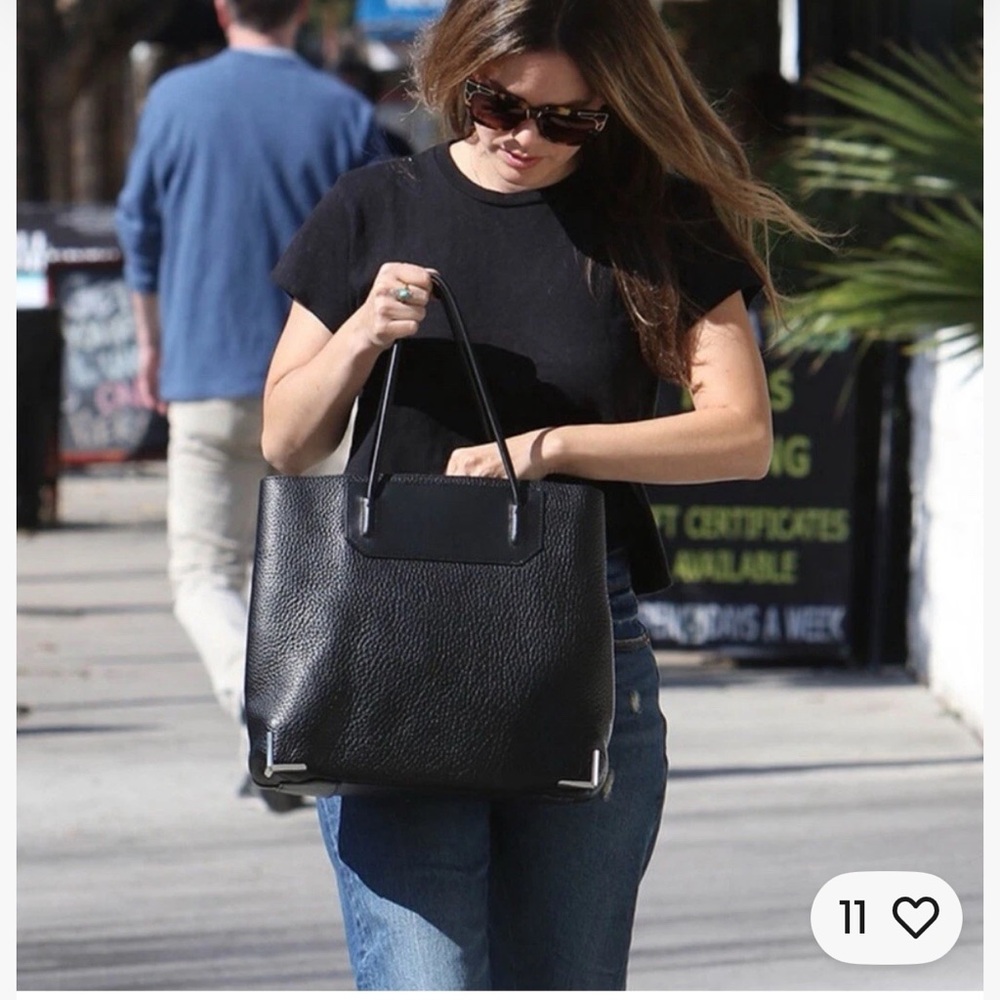 Alexander Wang Prisma black calf, skin leather tote with pouch - Picture 8 of 8